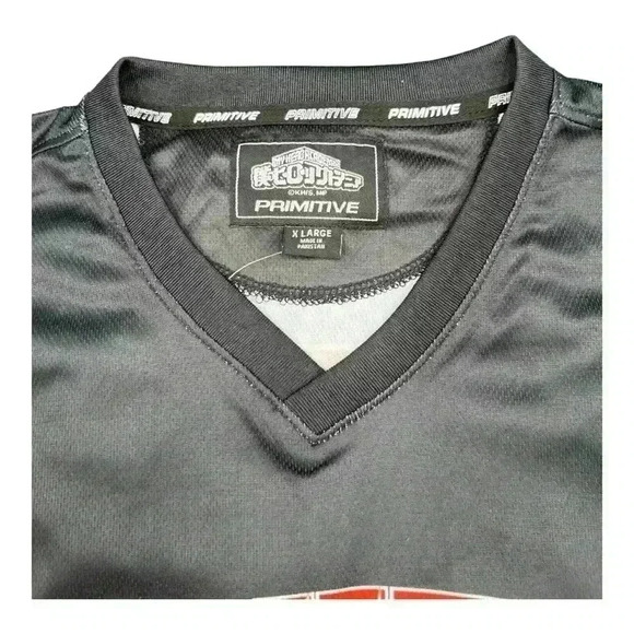 🆕 Primitive x My Hero Academia Black Hockey Jersey. Size XL, NWT - Picture 10 of 12